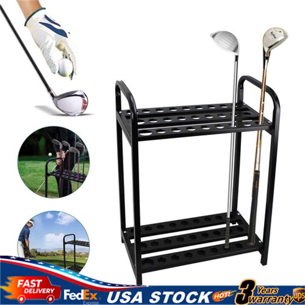 Metal 27 Clubs Holder Organizers Golf Club Display Rack Golf Club Display Stand