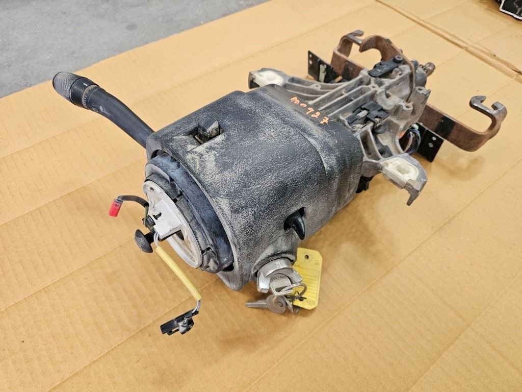 USED 2000 FORD F450 STEERING COLUMN w KEY NON TILT FLOOR SHIFT TYPE Ship Los Ang