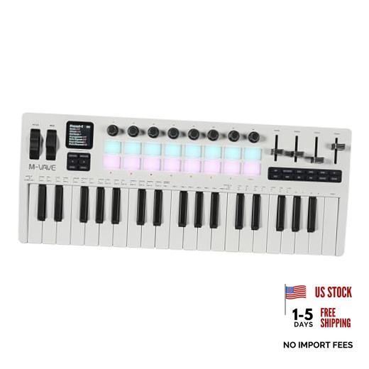 SMK-37 PRO 37-Key MIDI Keyboard with DX-7 FM Synthesizer, M-VAVE SMK 37 Pro