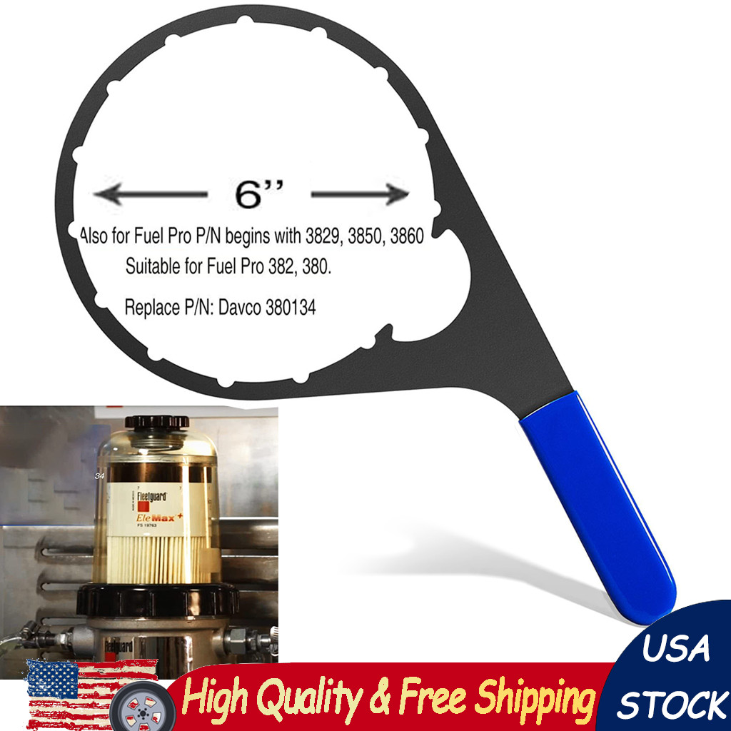 6'' 380134 382 Colar/Vent Cap Oil Fuel Filter Wrench For Davco Fuel Pro 382, 380
