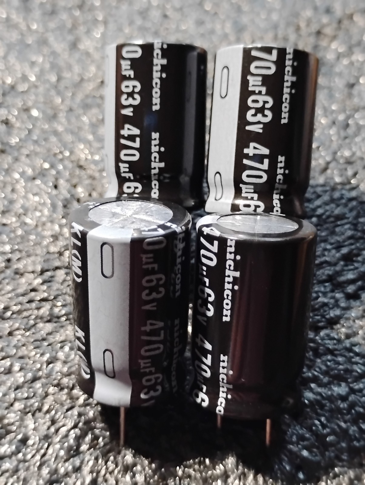 Nichicon 470 UF 63 Volt Capacitors UKL Series Qty-4