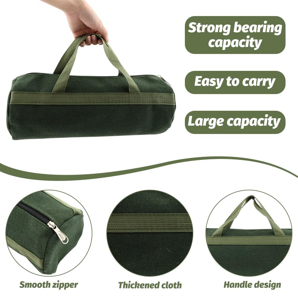Tool Bag, Portable Multi-Purpose Canvas Tools Organizer, Heavy Duty Storage H...