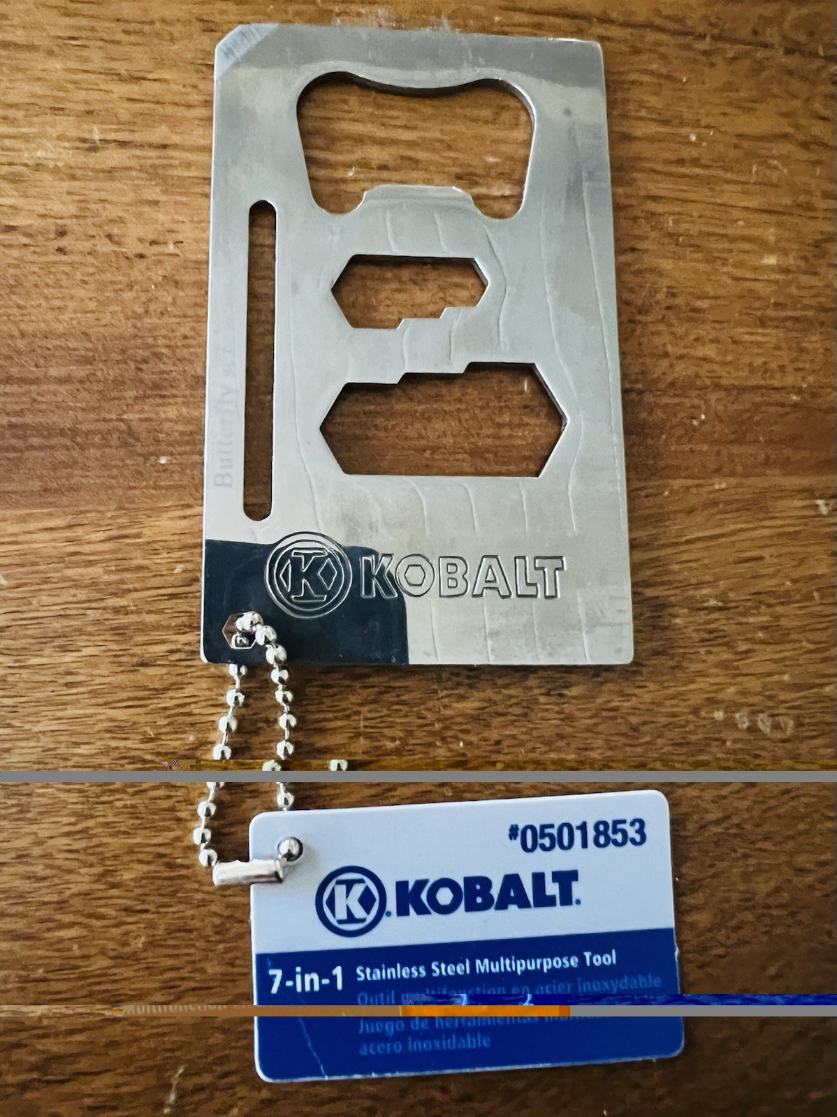 Kobalt 7 In 1 Stainless Steel Multipurpose Tool Keychain
