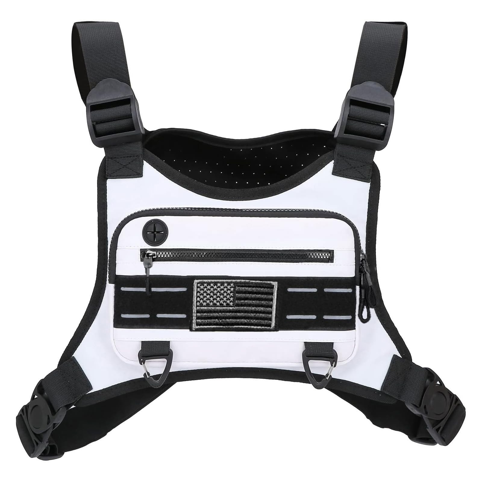 Outdoor Running Chest Bag for Men Water Resistant Running Vest Bag With Built...