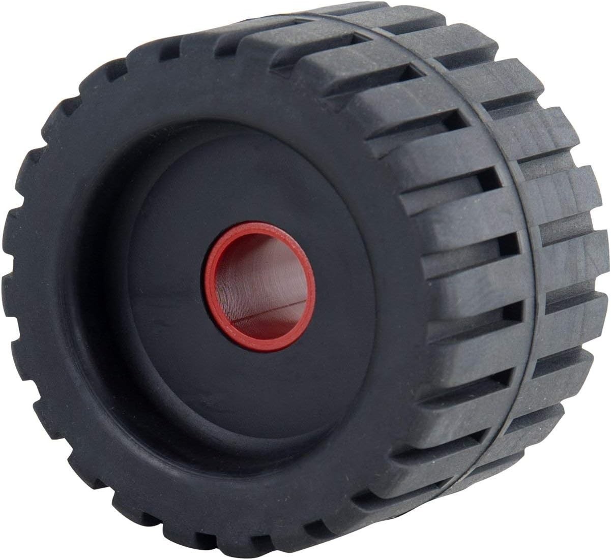 Durable Wobble Roller - 4" Black Rubber Boat Trailer Accessory for Stability