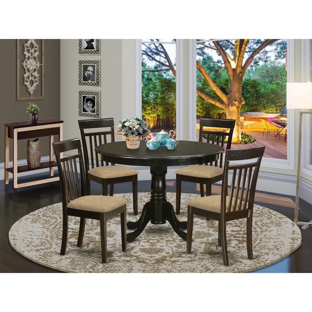 HLCA5-CAP-C 5 Pc Kitchen nook Dining set-Kitchen Dining nook-and 4 Kitchen...