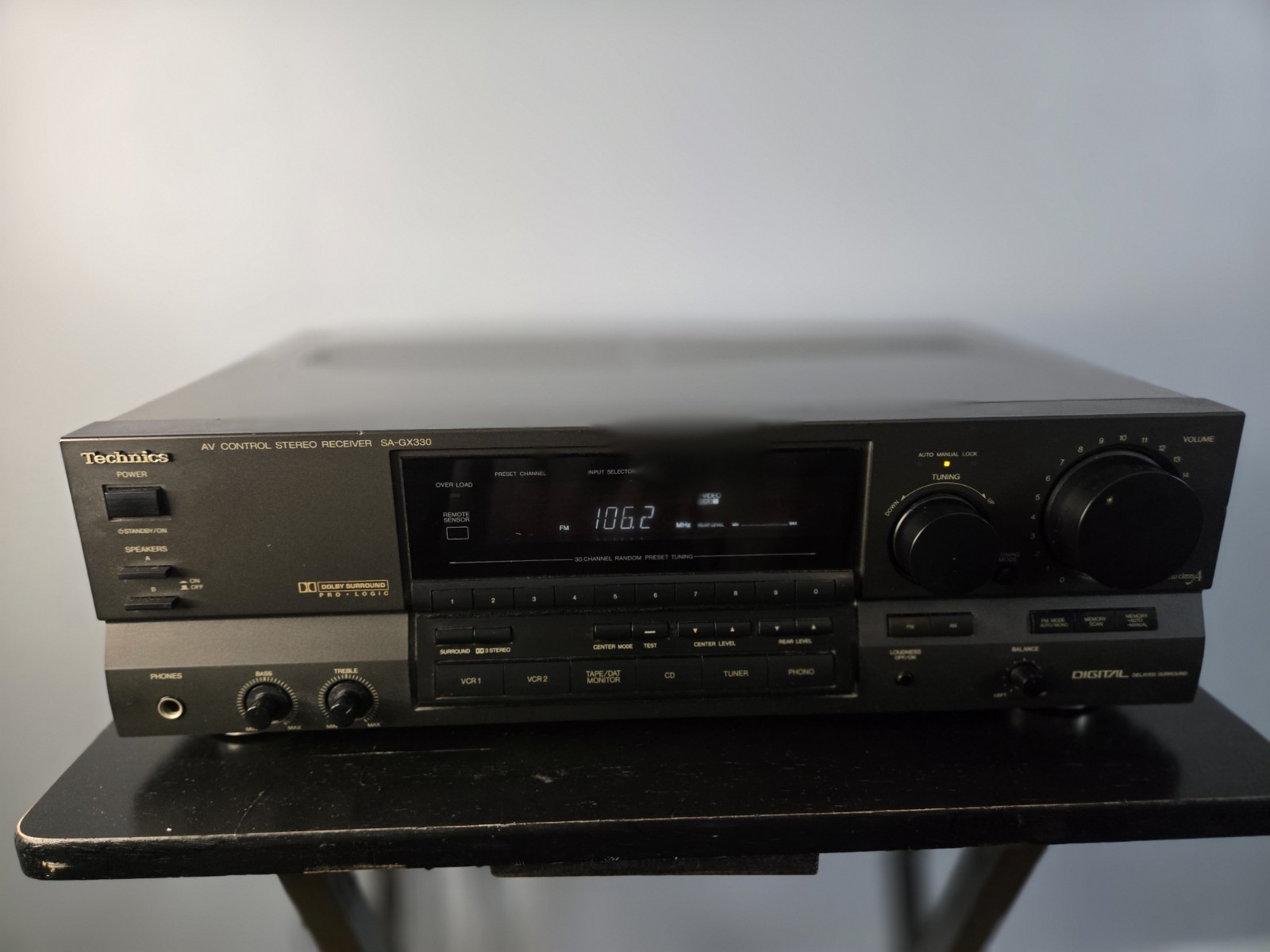Technics SA-GX330 AV Control Stereo/VCR/CD/PHONO Receiver. READ
