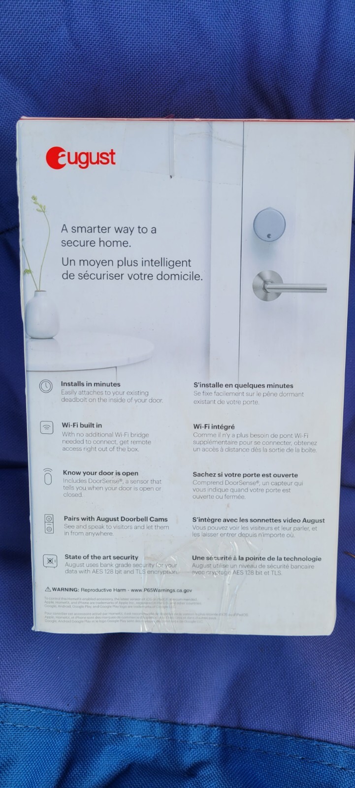 august wifi smart lock silver
