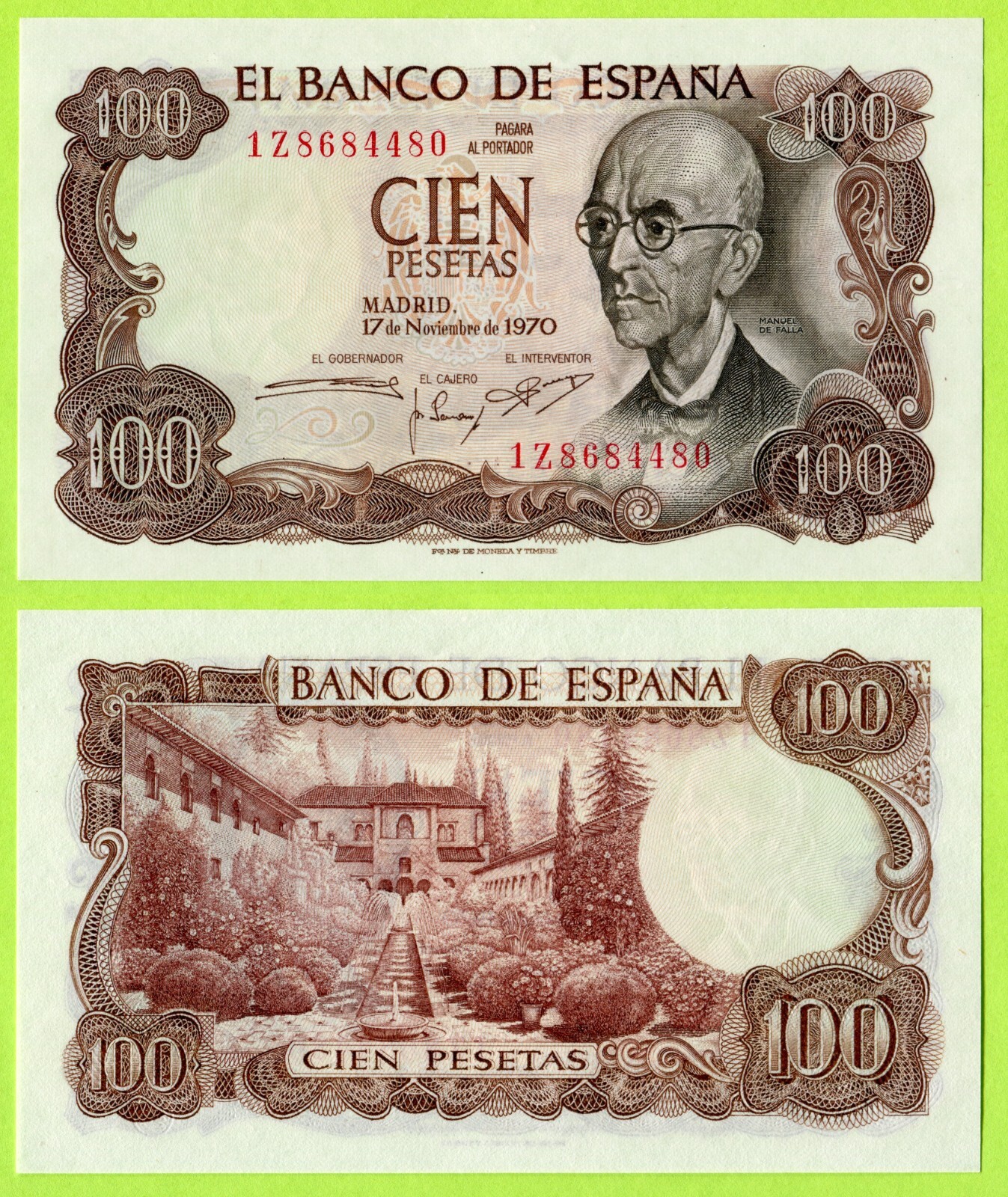 Spain (Pre Euro) 100 Pesetas 1970 UNC
