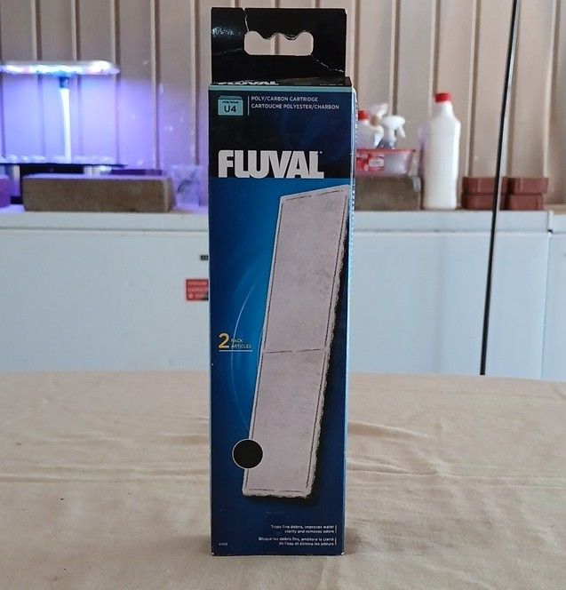 Fluval U4 Polycarbon Cartridge 2 Pack Aquarium Filter Media Replacement A488