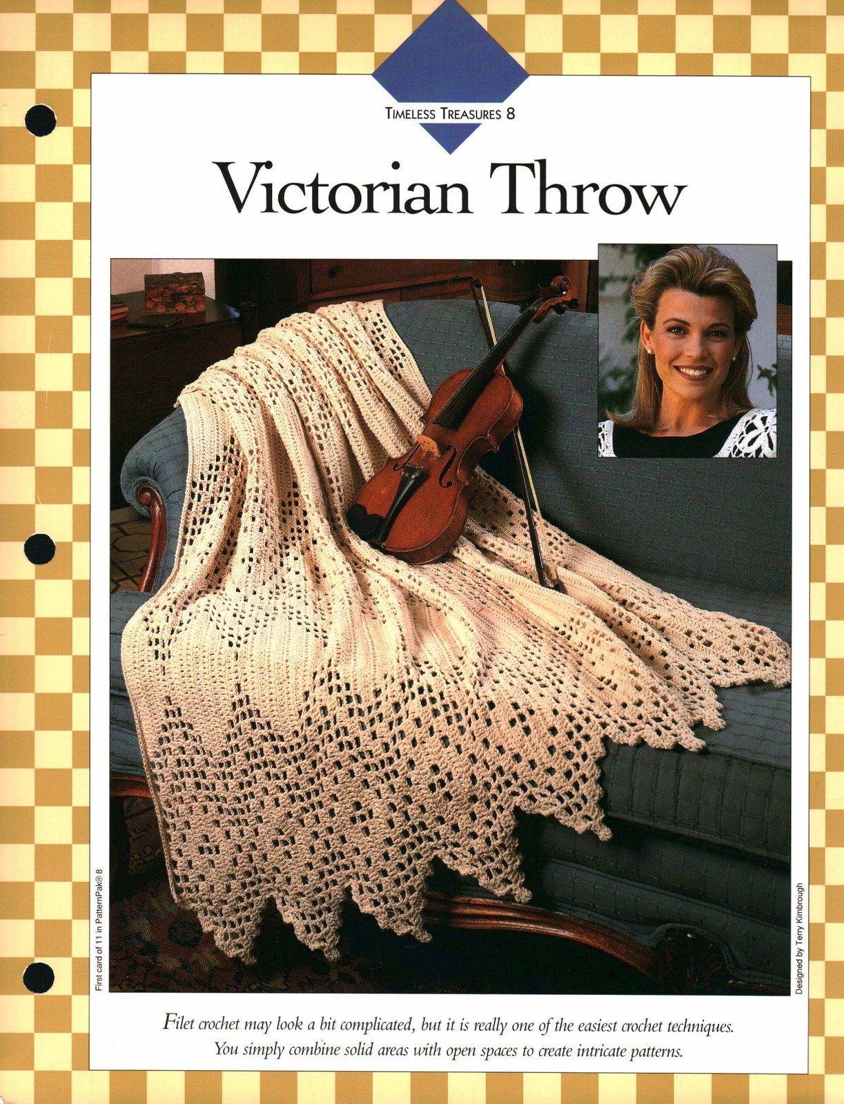 Victorian Throw - Timeless Treasures 8 | Vanna Crochet Faves 85080-A