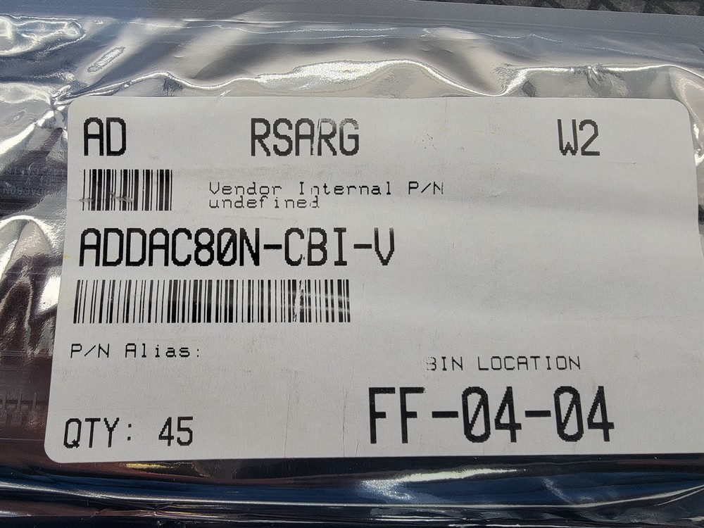 New (3pcs) ADDAC80N-CBI-V ANALOG DEVICES IC Converter