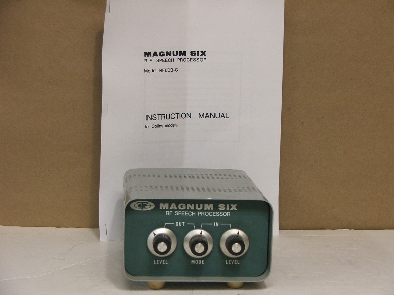 Comm. Tech. Magnum Six RF Speech Processor With Manual