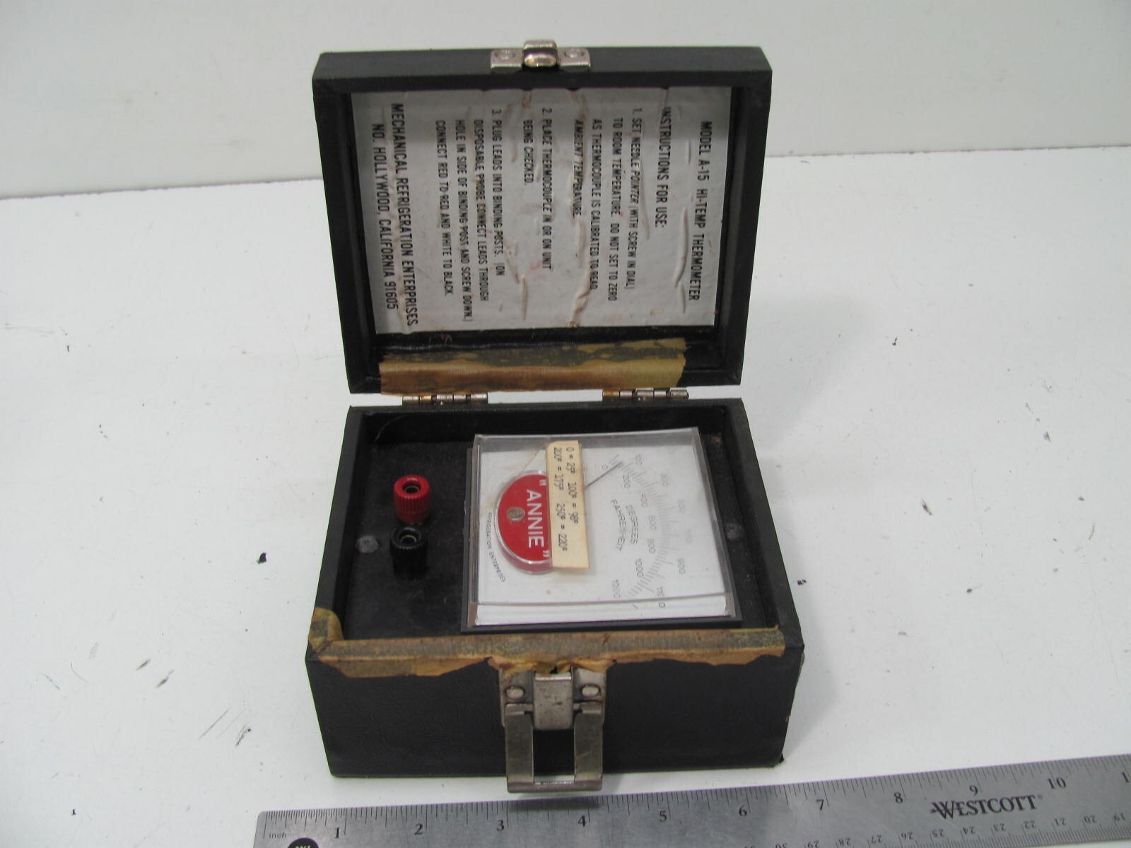 VINTAGE A-15 Annie Hi Temperature Thermometer Analyzer