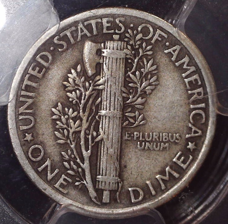 1921 Mercury Dime, PCGS, VF25, Key Date, Issue Free