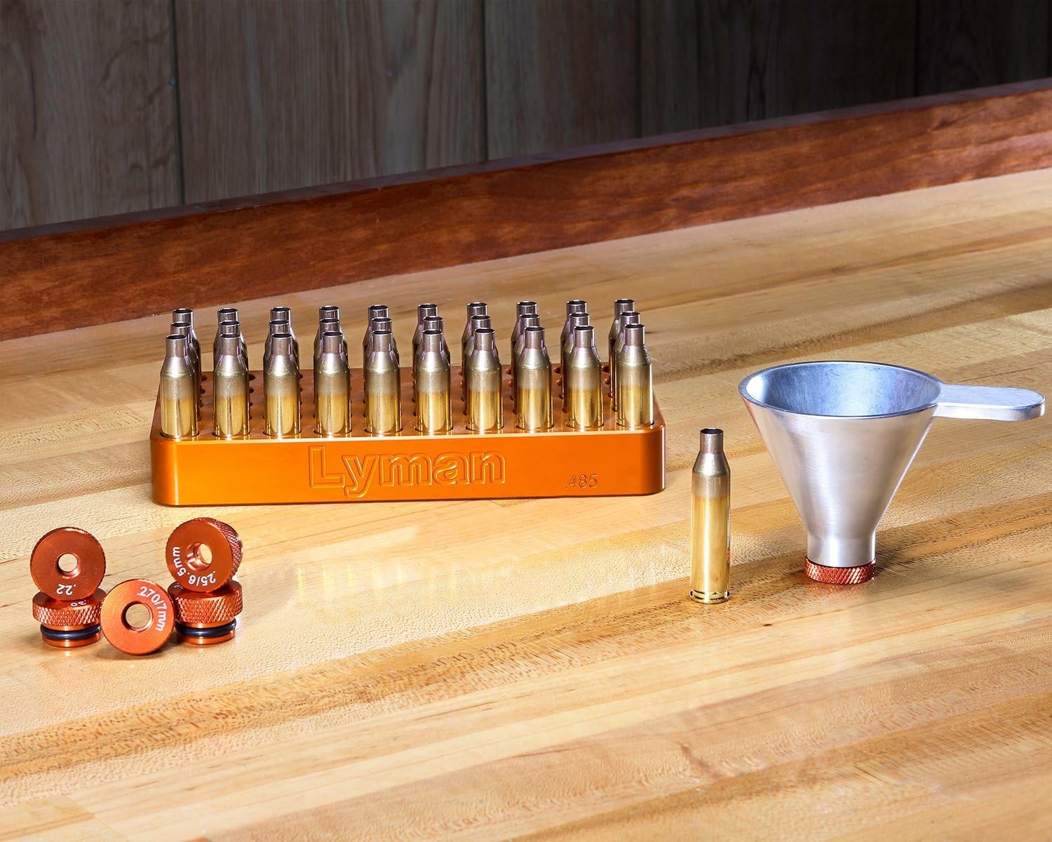 Precision Funnel System for Reloading, 5 Caliber Inserts