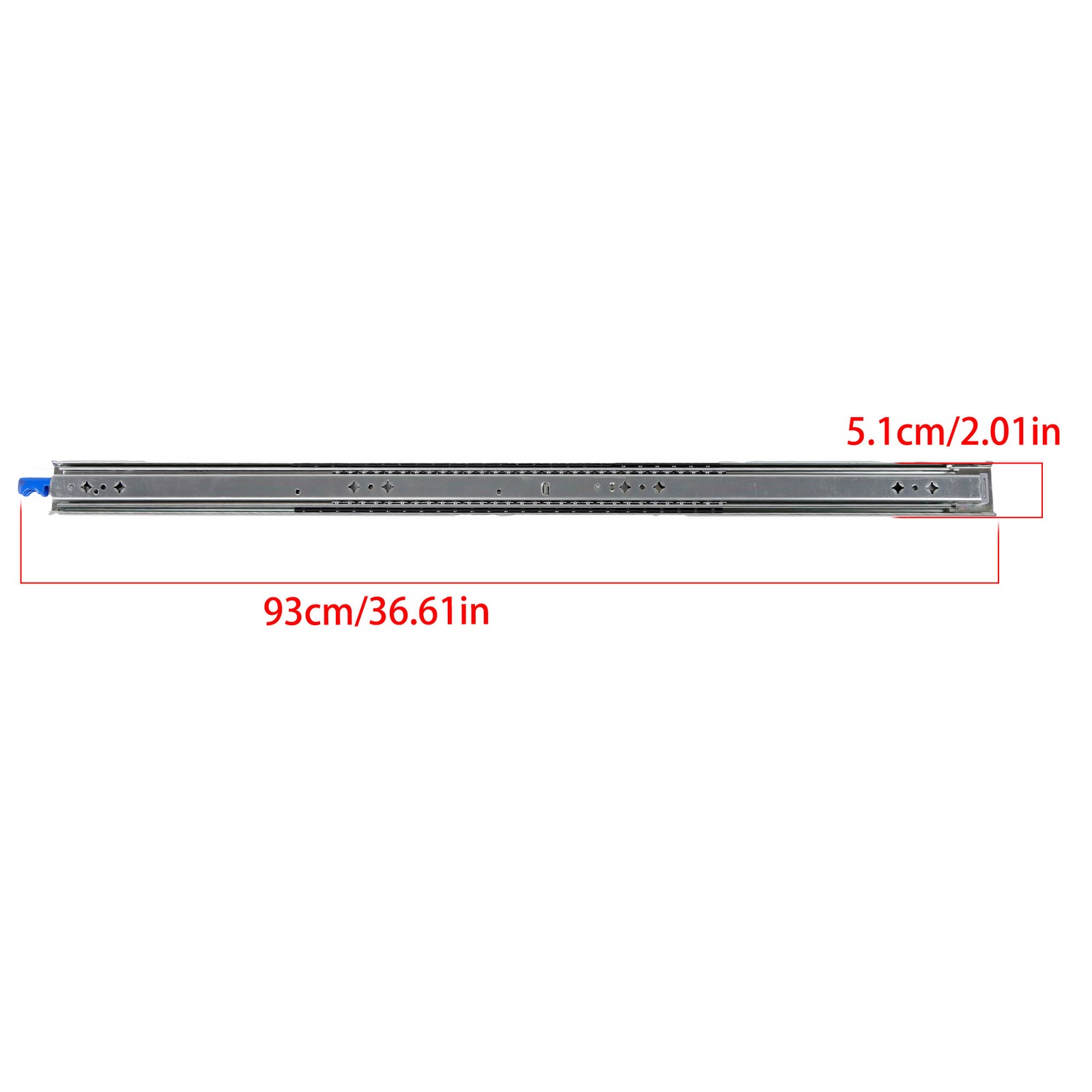 1 Pair Locking Drawer Slides 36 Inch Lock & Full Extension 250 lbs Load Capacity