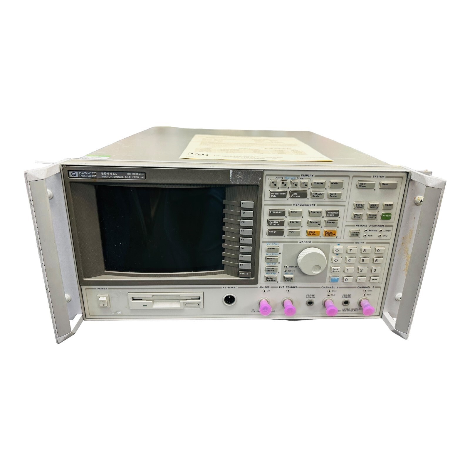 HP 89410A VECTOR SIGNAL ANALYZER (IF)DC-26.5GHz OPT AYB 1C2 UG7***TESTED***