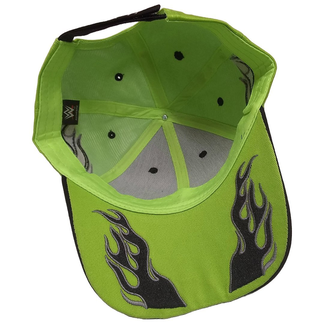 DX Flames Green and Black Baseball Hat