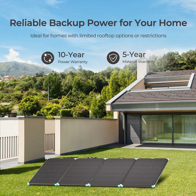 Renogy 220W Portable Solar Panel Suitcase 23% High Efficiency For RV Refurbished