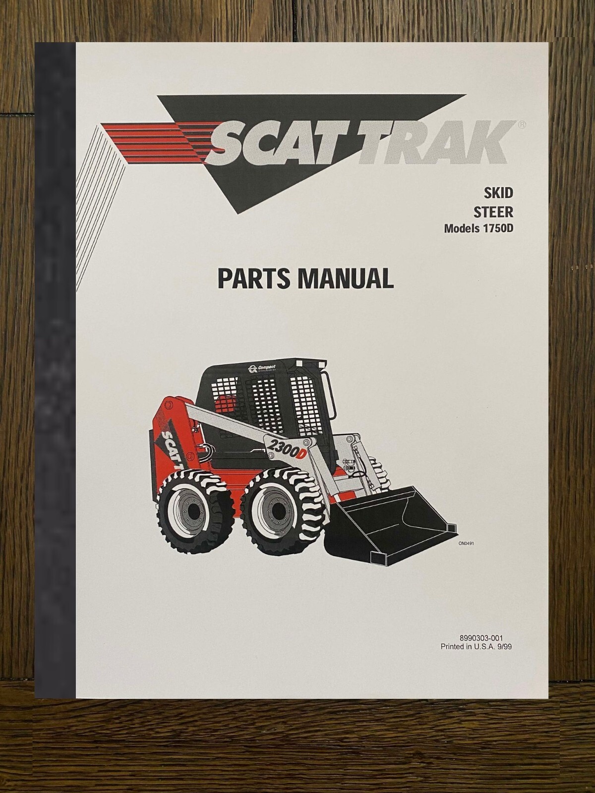 1750 Skid Steer Service Parts Manual Fits Scat Trac 1750D Service Parts 1750D