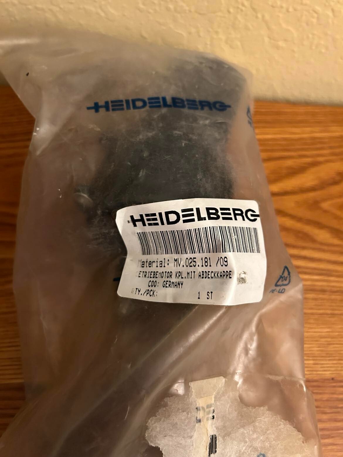 Heidelberg MV.025.181/09 Geared Motor