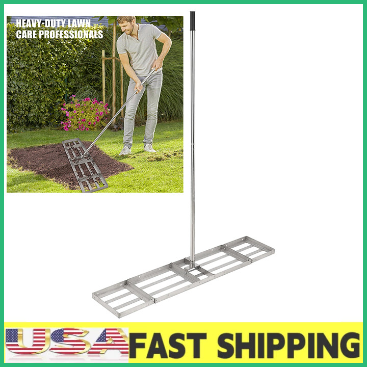 30/36/48" Heavy Duty Ground Plate Lawn Leveling Rake Lawn Leveler Tool for Farm