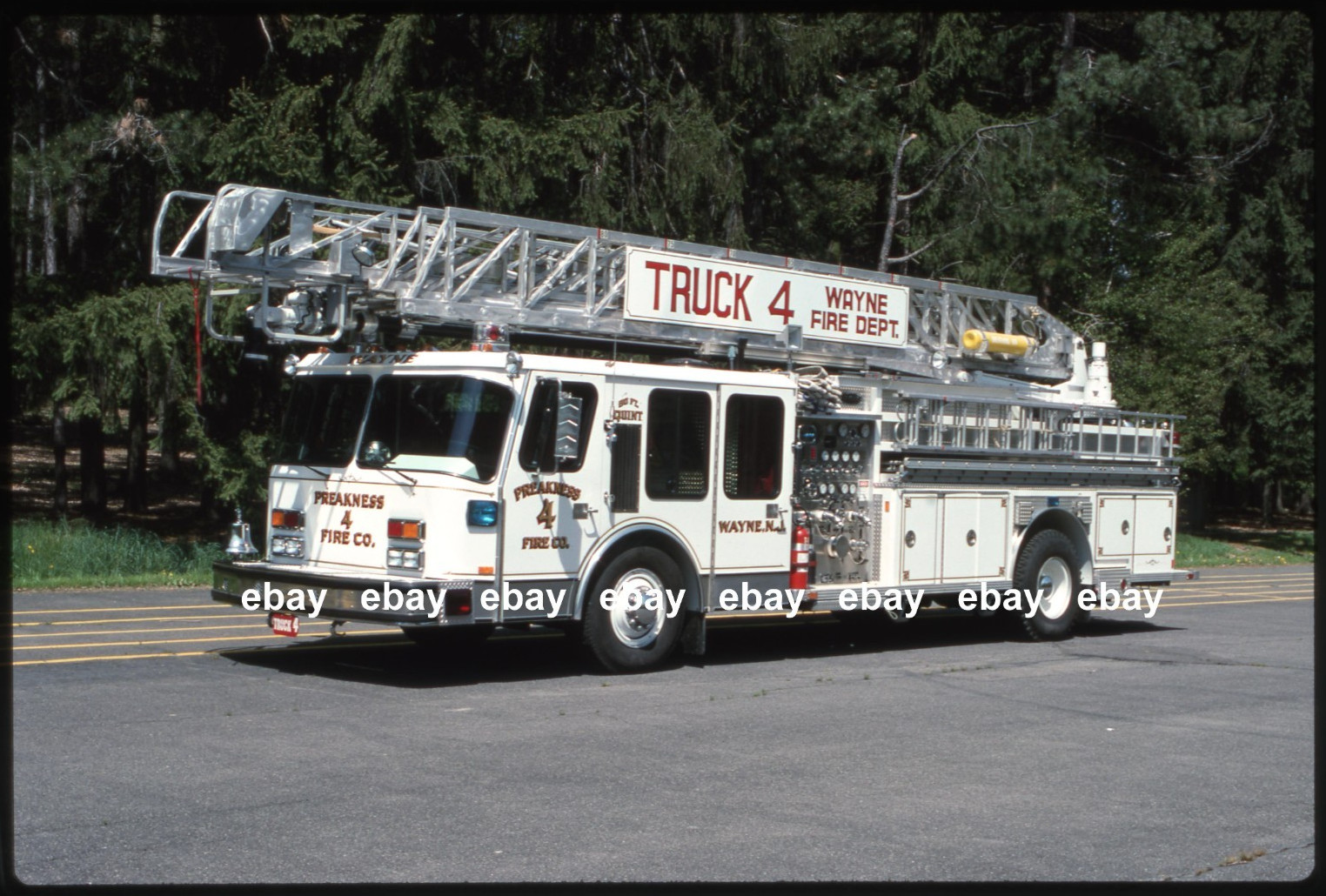 Wayne NJ 1987 Emergency One 80' Aerial Fire Apparatus Slide