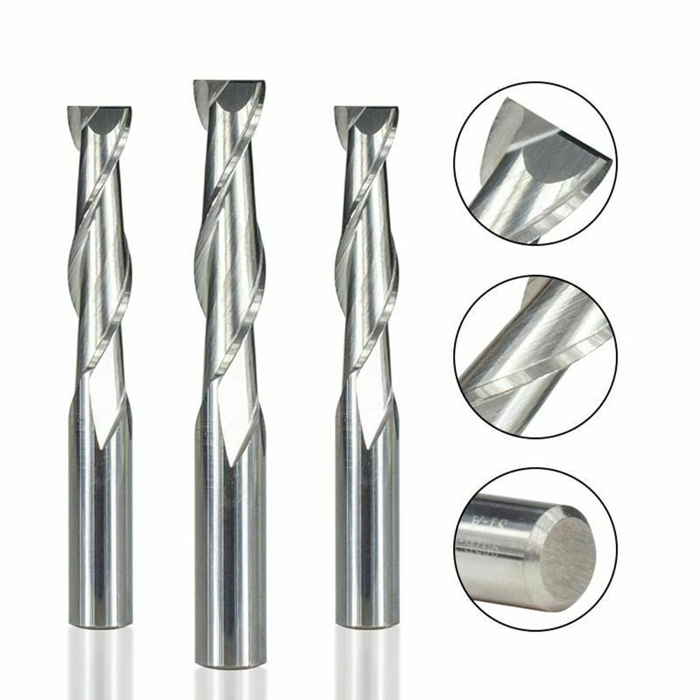 Woodworking Flat End Mill Illing Cutter Router Bit 6mm Shank Carbide Cutting