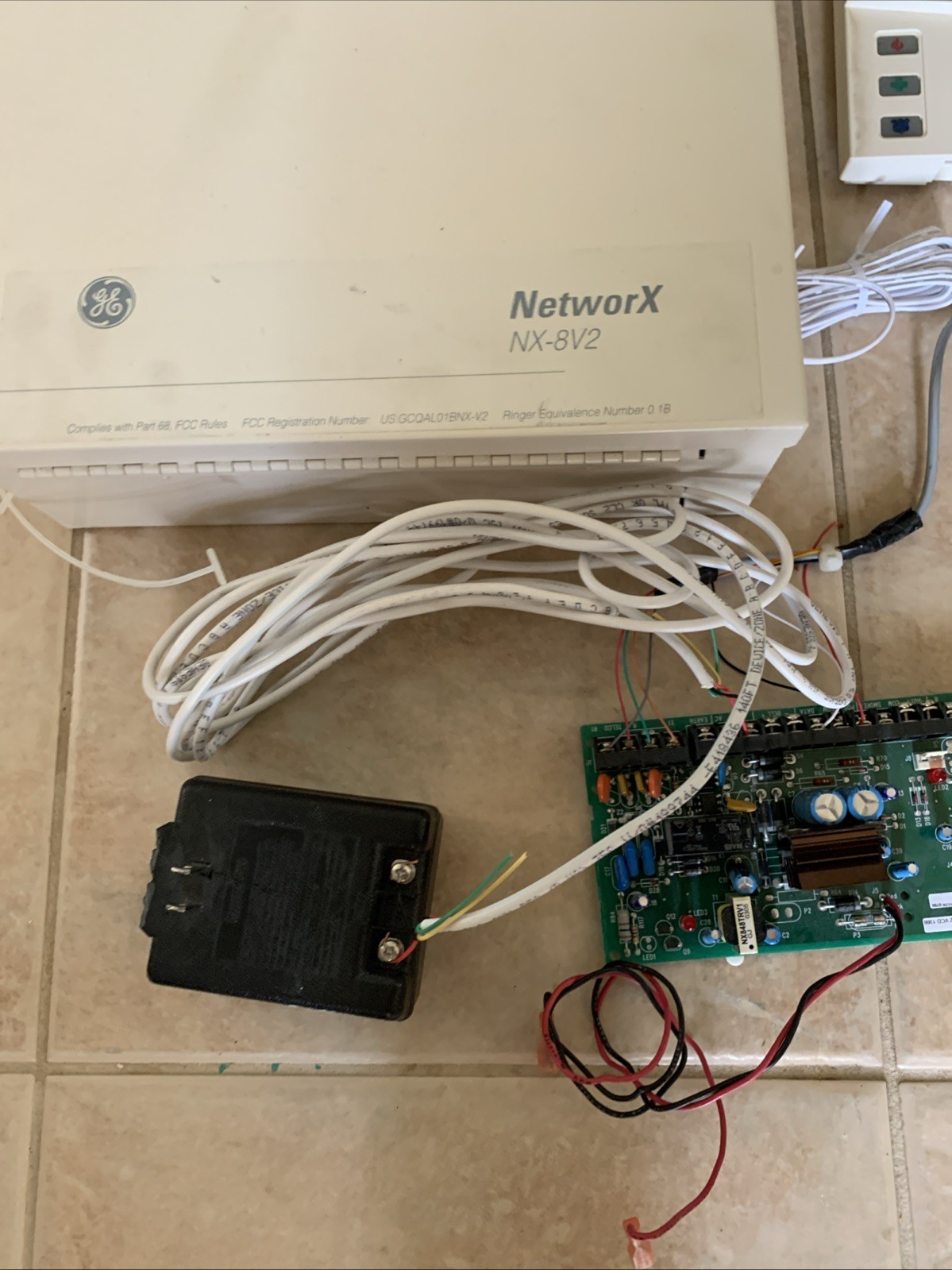 Interlogix GE Security NetworX NX-8 v2 Alarm Control Panel Board & Enclosure