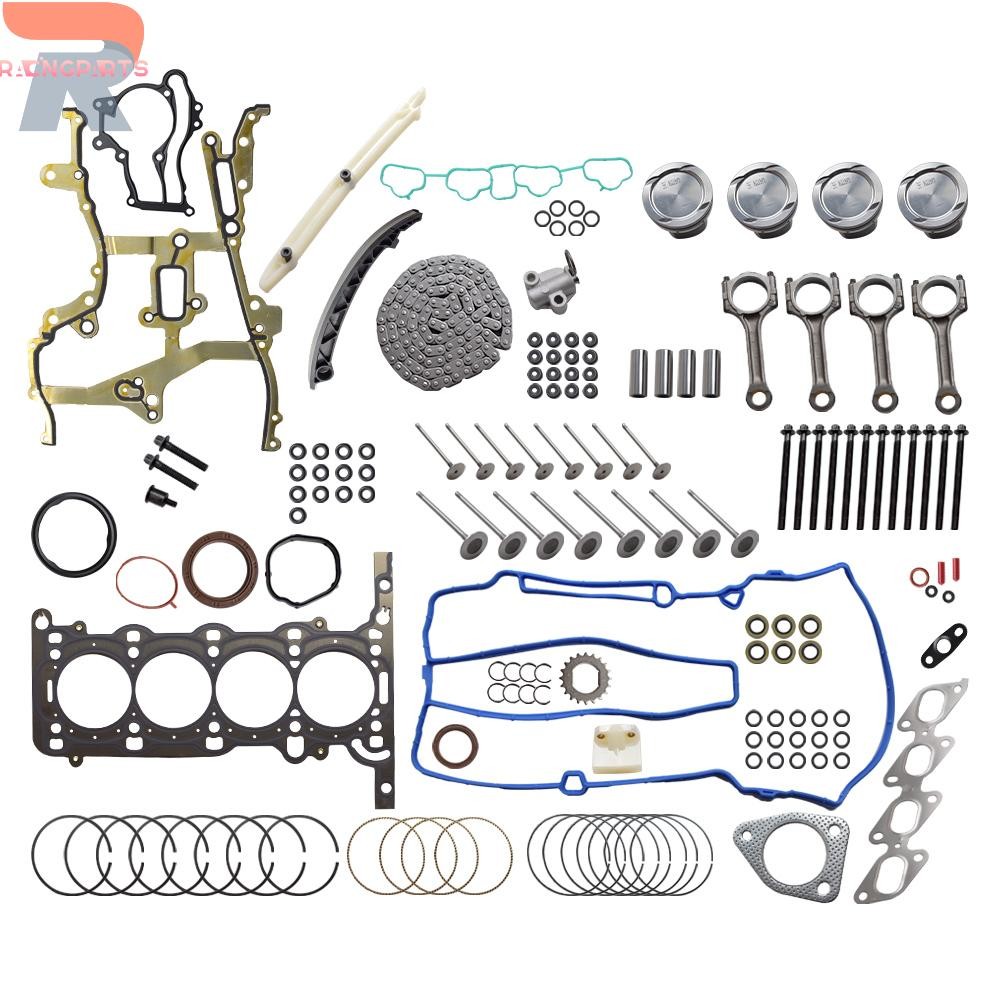 Engine Pistons Overhaul Rebuild Kit - Con Rods For 11-16 Chevy Cruze Buick 1.4L