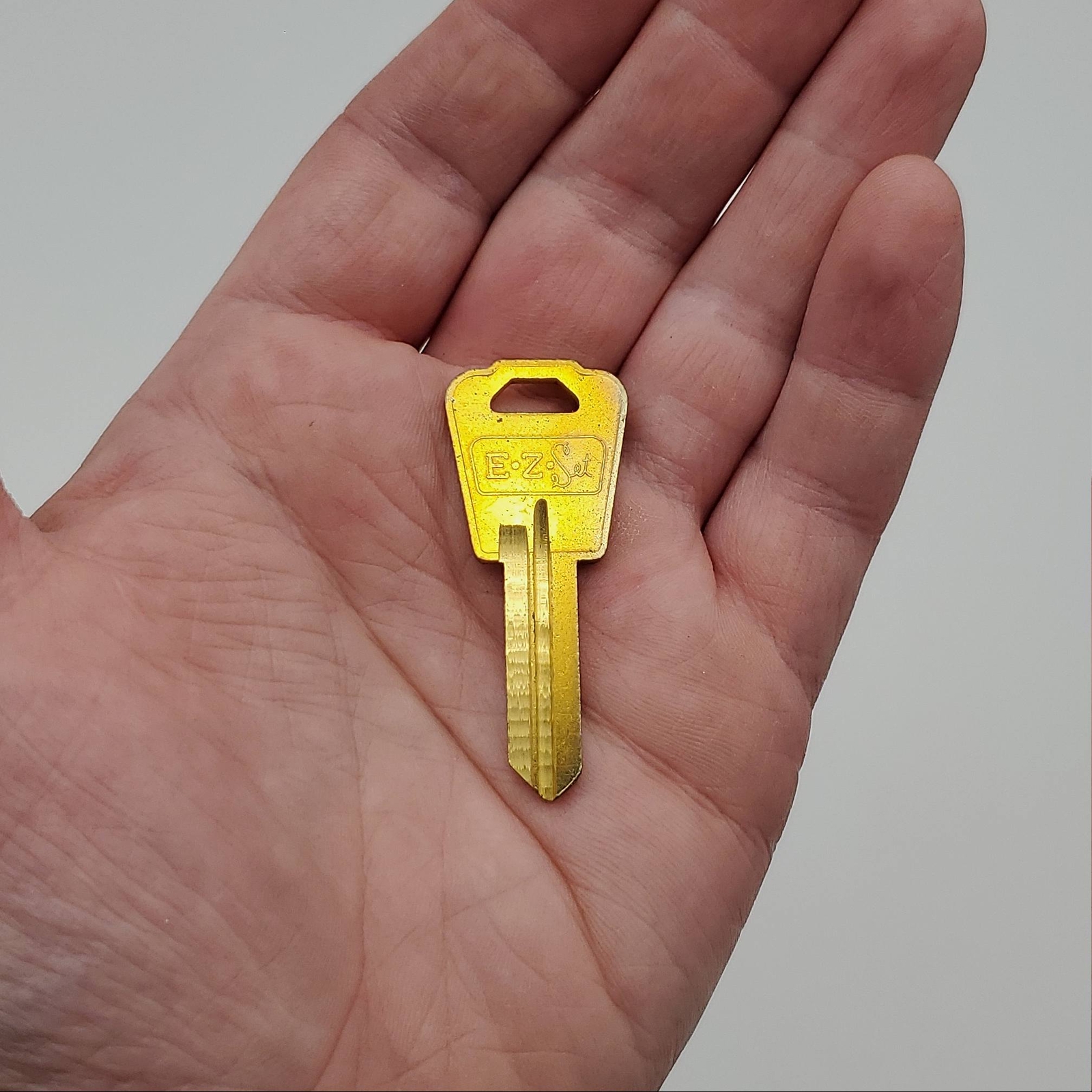 5x EZ-Set 164 Key Blanks for National EZ Set Locksets Brass NOS