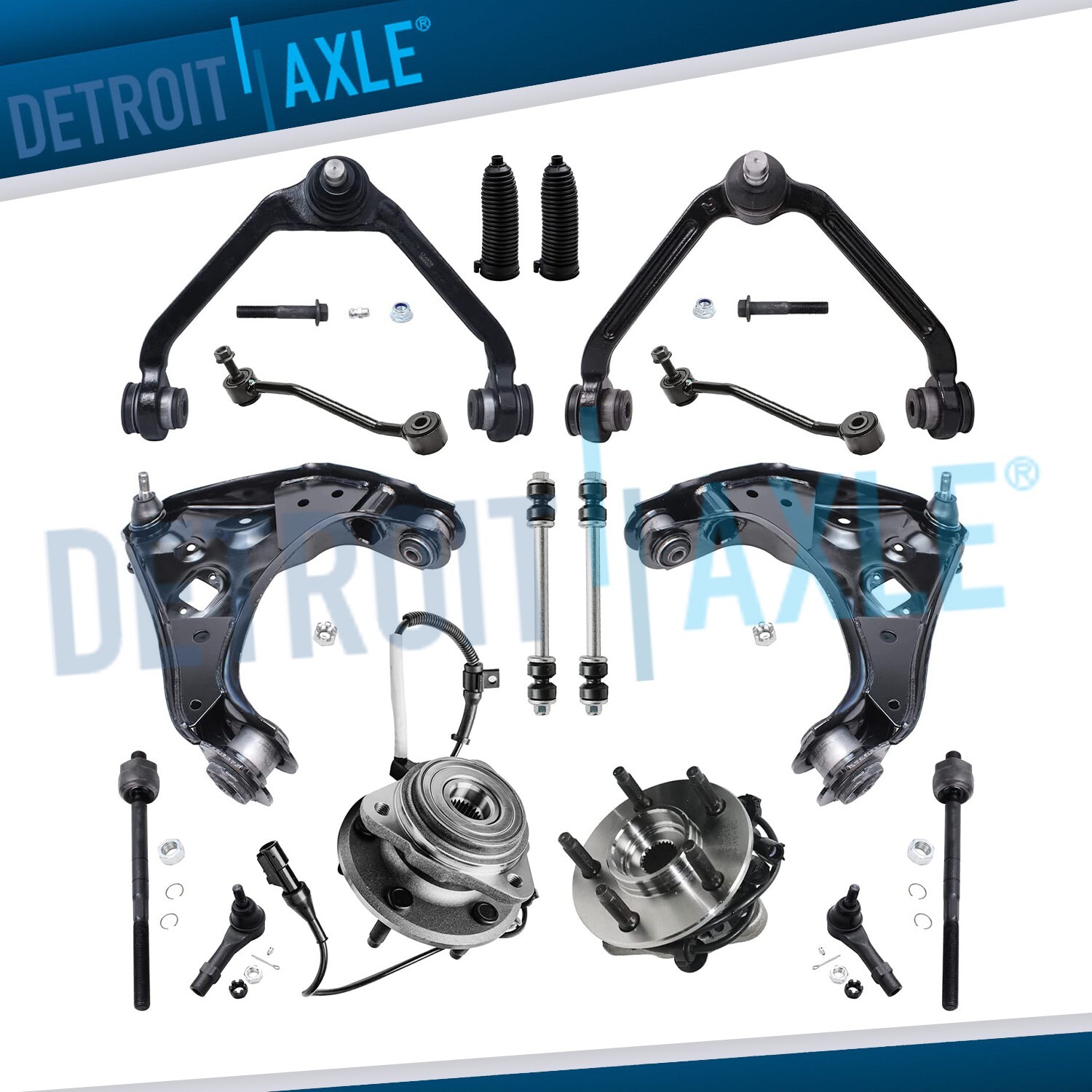 16pc Front Control Arm Wheel Hub Kit for 1998-2001 Ford Explorer Mountaineer 4WD