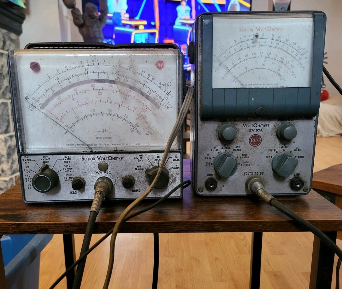 Vtg Lot Of 2 RCA Model WV-98C & Wv 97aSenior VoltOhmyst  (Vacuum Tube Voltmeter)