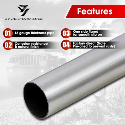 Mandrel Bend Pipe Kit YOLANDO 2.5" 16 Gauge 16PCS