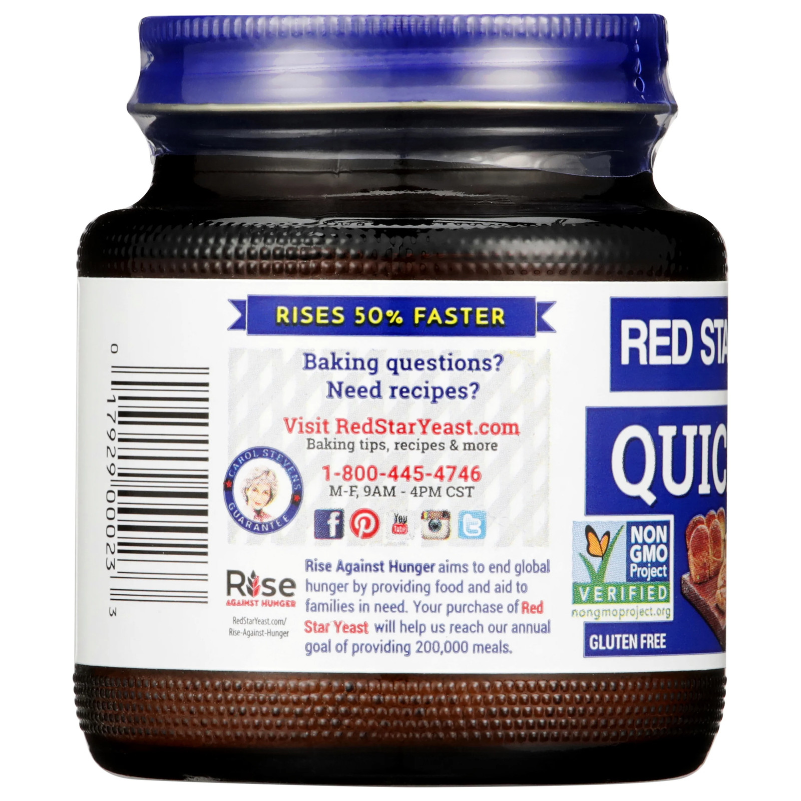 Instant Dry Yeast 4oz Jar Red Star Quick Rise