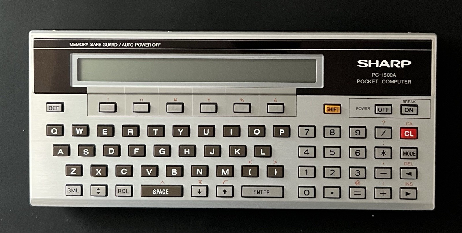 VINTAGE SHARP PC-1500A Pocket Computer Rare Excellent Working Condition