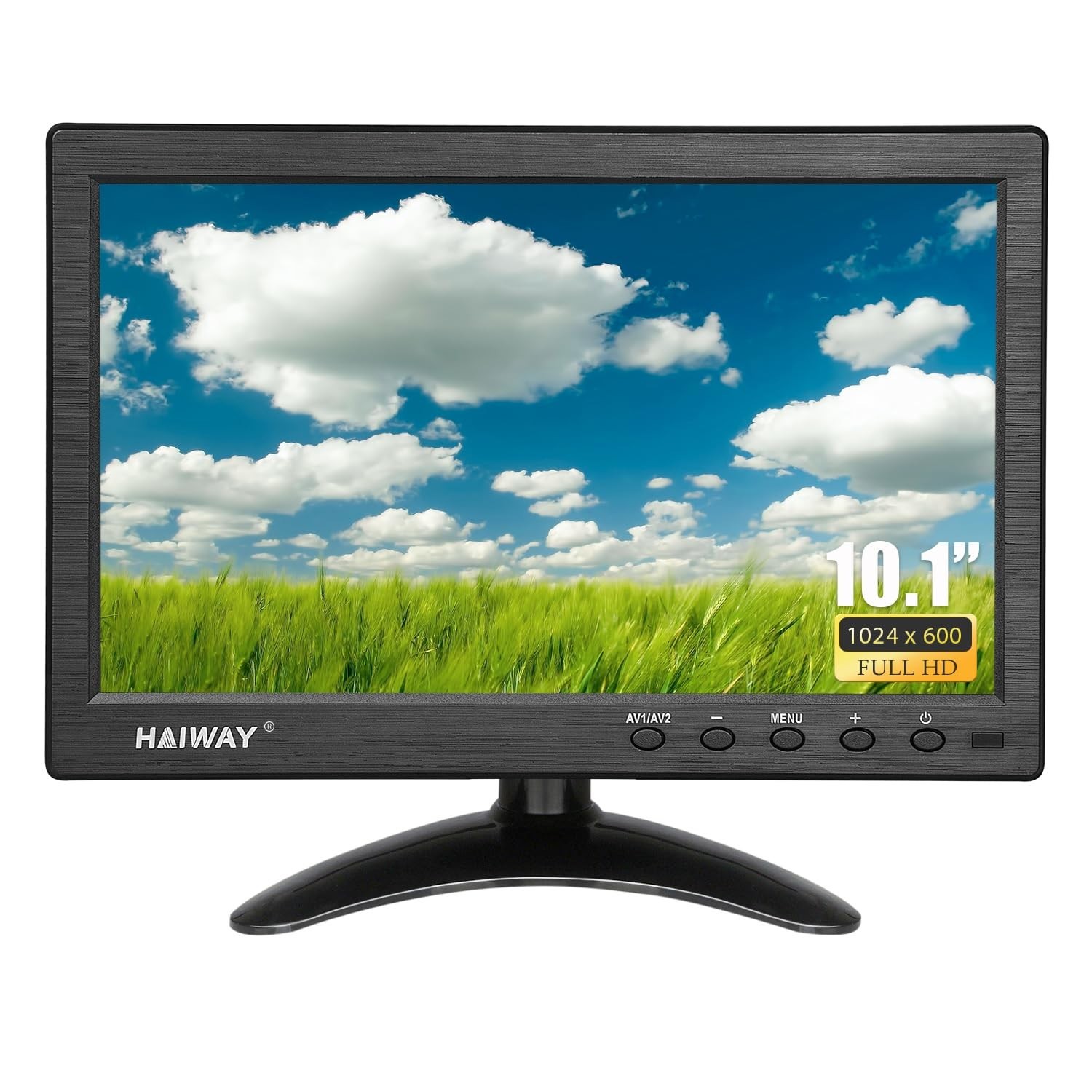 Haiway 10.1 inch Security Monitor, 1024x600 Resolution Small HDMI Monitor | 1...