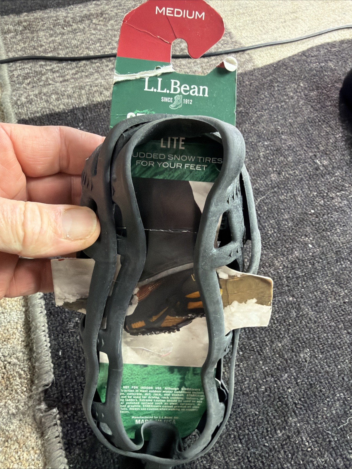 L.L. Bean STABILicers Lite Ice Cleats Size Medium Men’s 7.5-10 Women’s 8.5-12