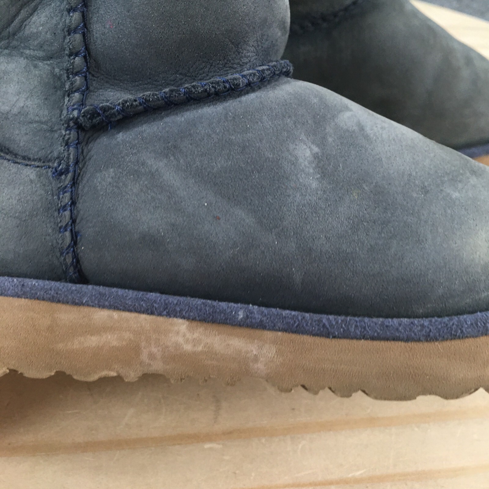 UGG Boots Children 9 Classic Mini Shearling Blue Pull On Ankle Top SN 101964