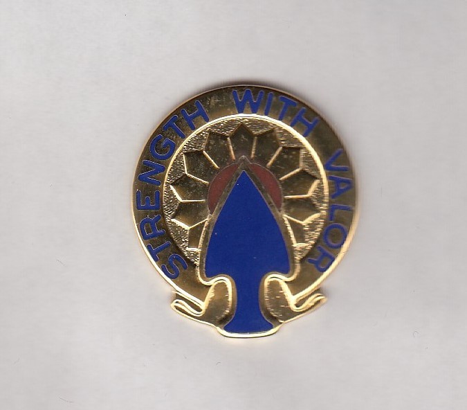 USA 69th INFANTRY BRIGADE crest DUI badge CB Clutchback G-23