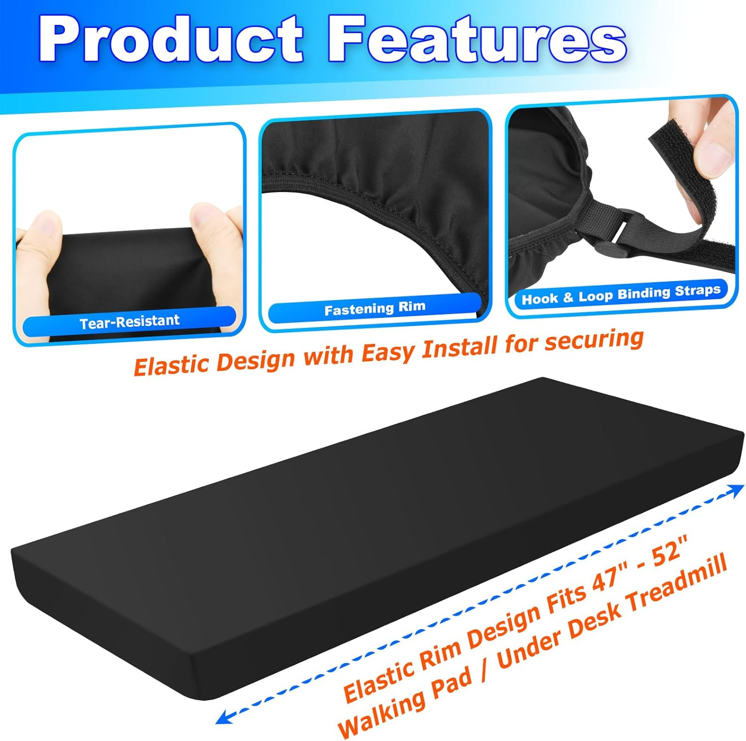 Walking Pad Cover for under Desk Treadmill, Foldable Protective Case Sleeve for