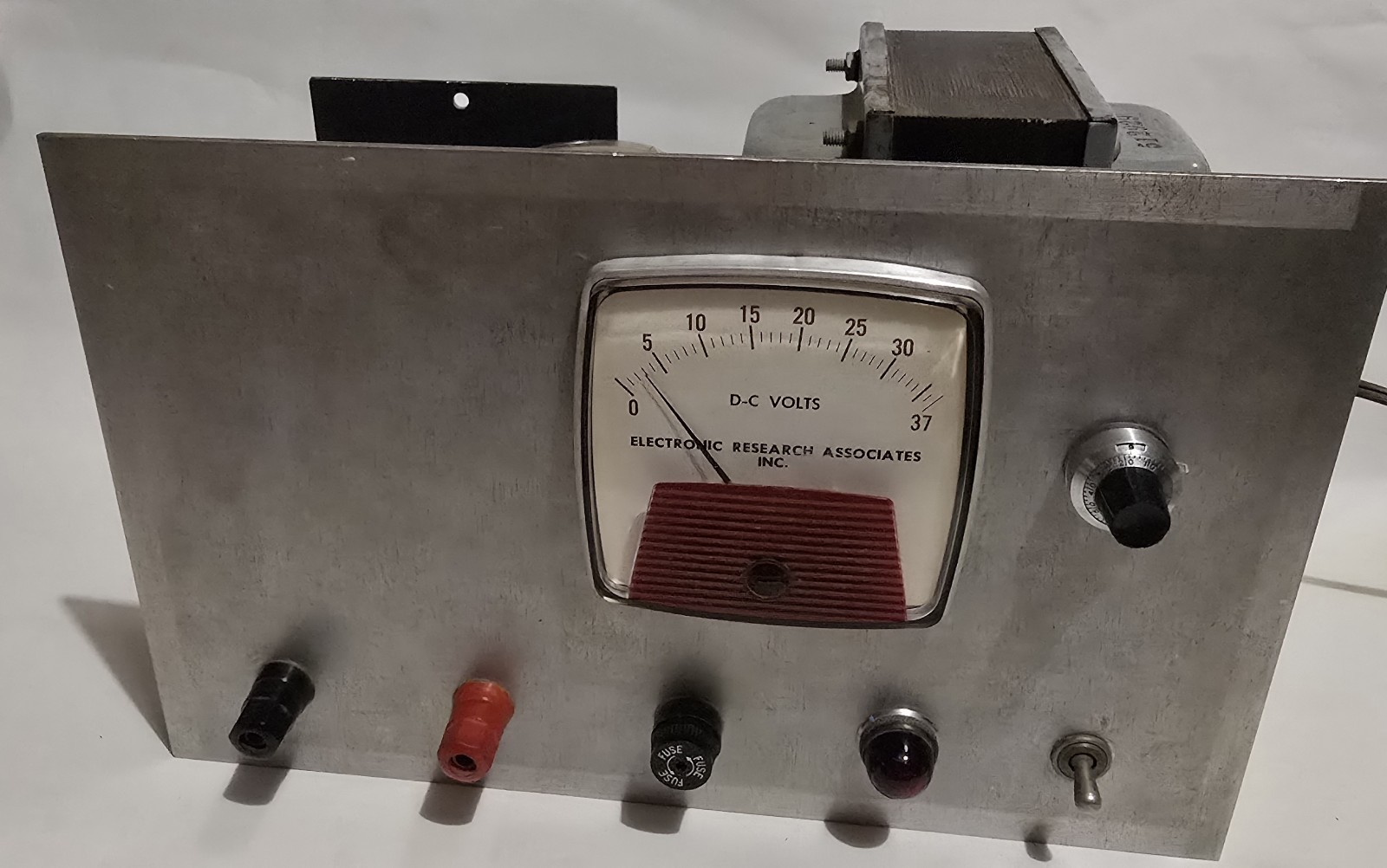 Vintage Variable DC Bench Power Supply Linear Analog Meter Lab Electronics Testd