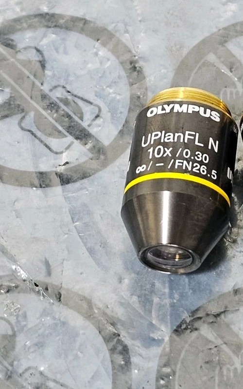 Olympus UPlanFL N 10x/0.30 Infinity Microscope Objective Lens Excellent Conditio
