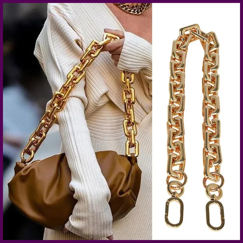 40/60cm Golden Acrylic Purse Chain Strap Handbag Handles Diy Purse.