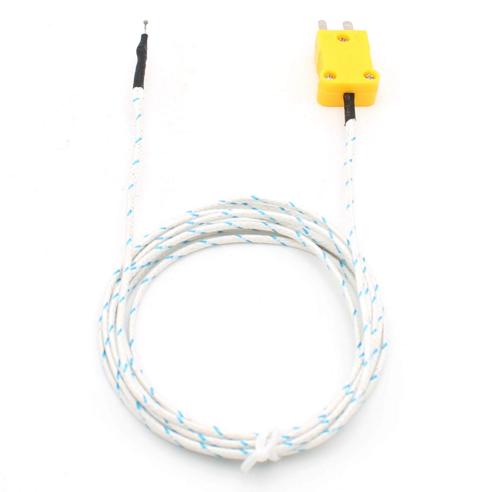 5 PCS 2M K Type Temperature Measuring Line Sensing Thermocouple Probe Sensor