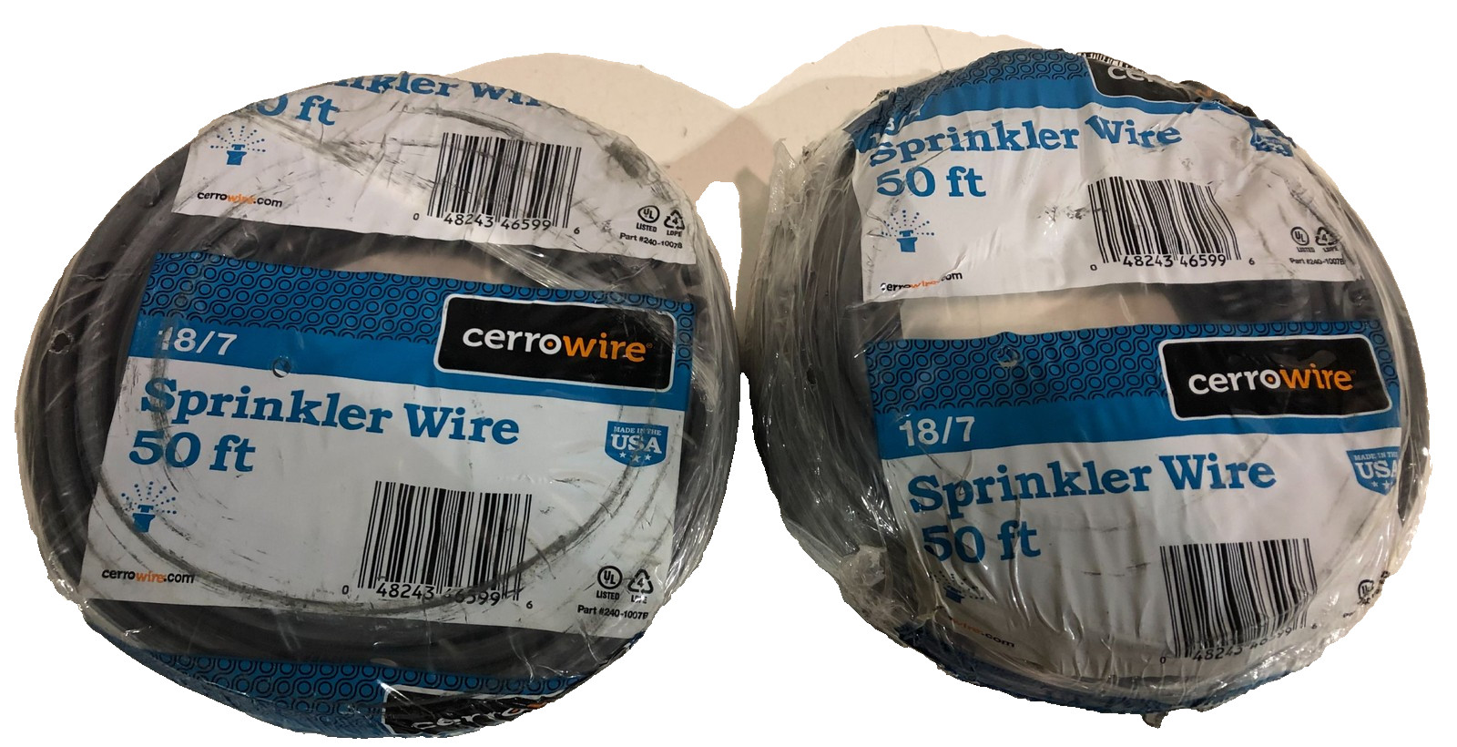 LOT OF 2 Cerrowire 50 ft. 18/7 Sprinkler Wire New