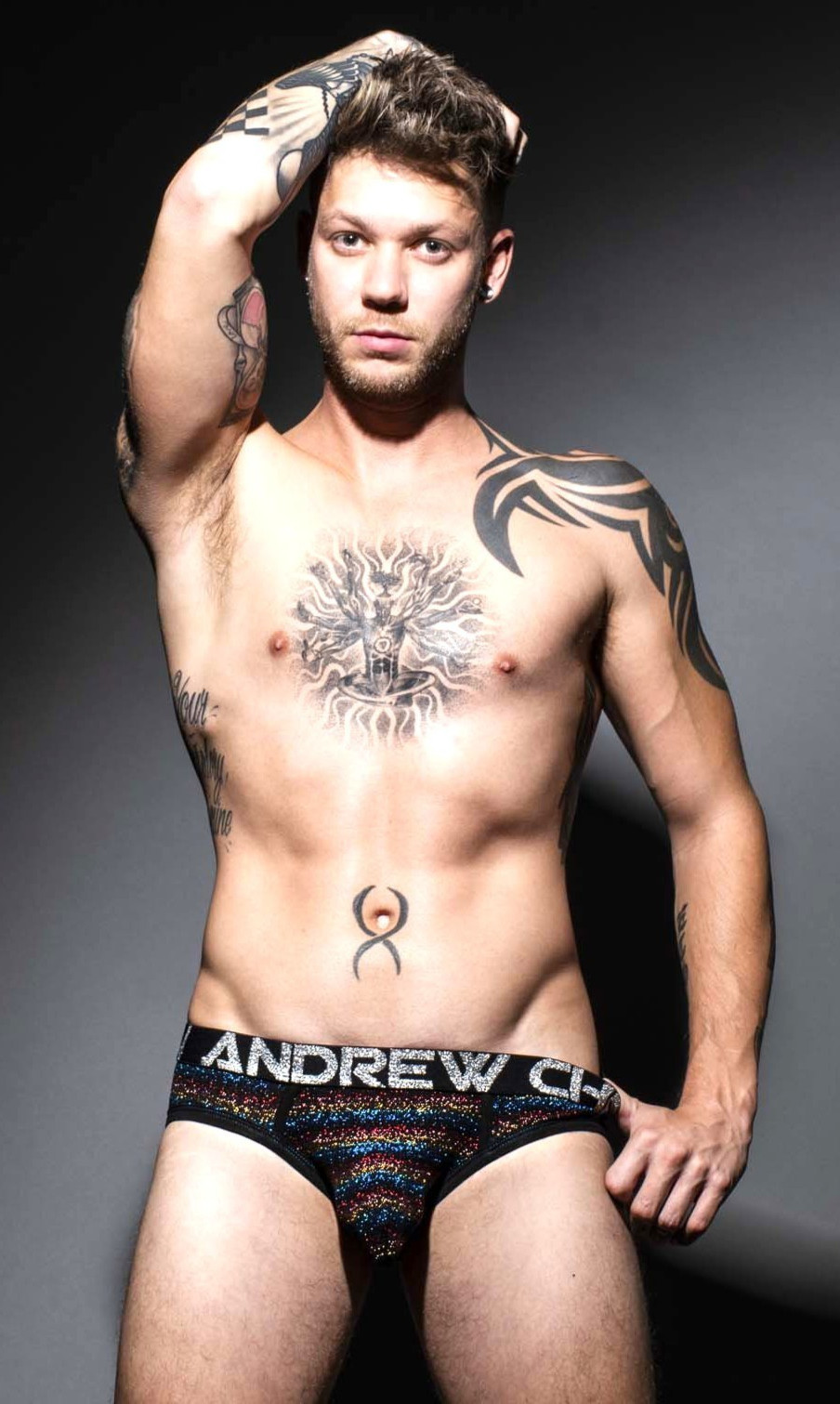 Andrew Christian Disco Brief - 91368 - Multicolored - Medium & Large
