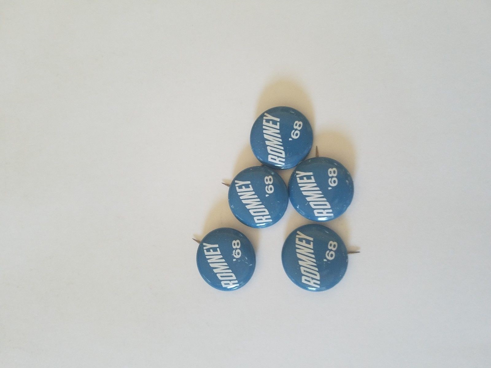 Romney '68 - Lot of 5 pins- .875" pin
