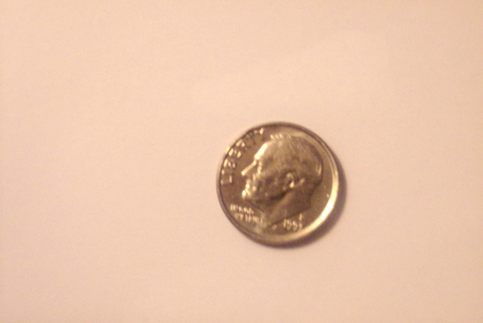 1993-P ROOSEVELT DIME WITH ERRORS MISSING S ON REVERSE AND DOUBLING R ON REVER